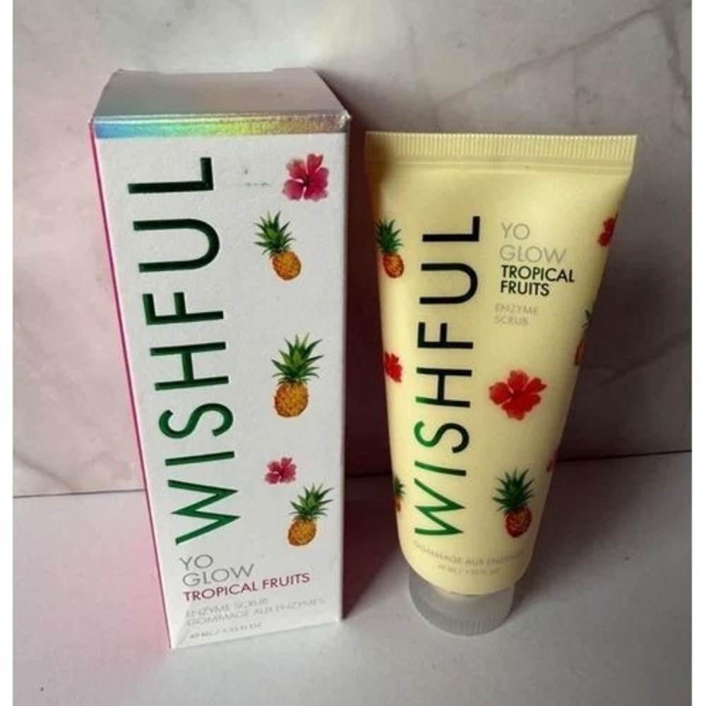 MSRP$15  Yo Glow Wishful Tropical Fruits Enzyme Scrub-DISC-40ml**NIB